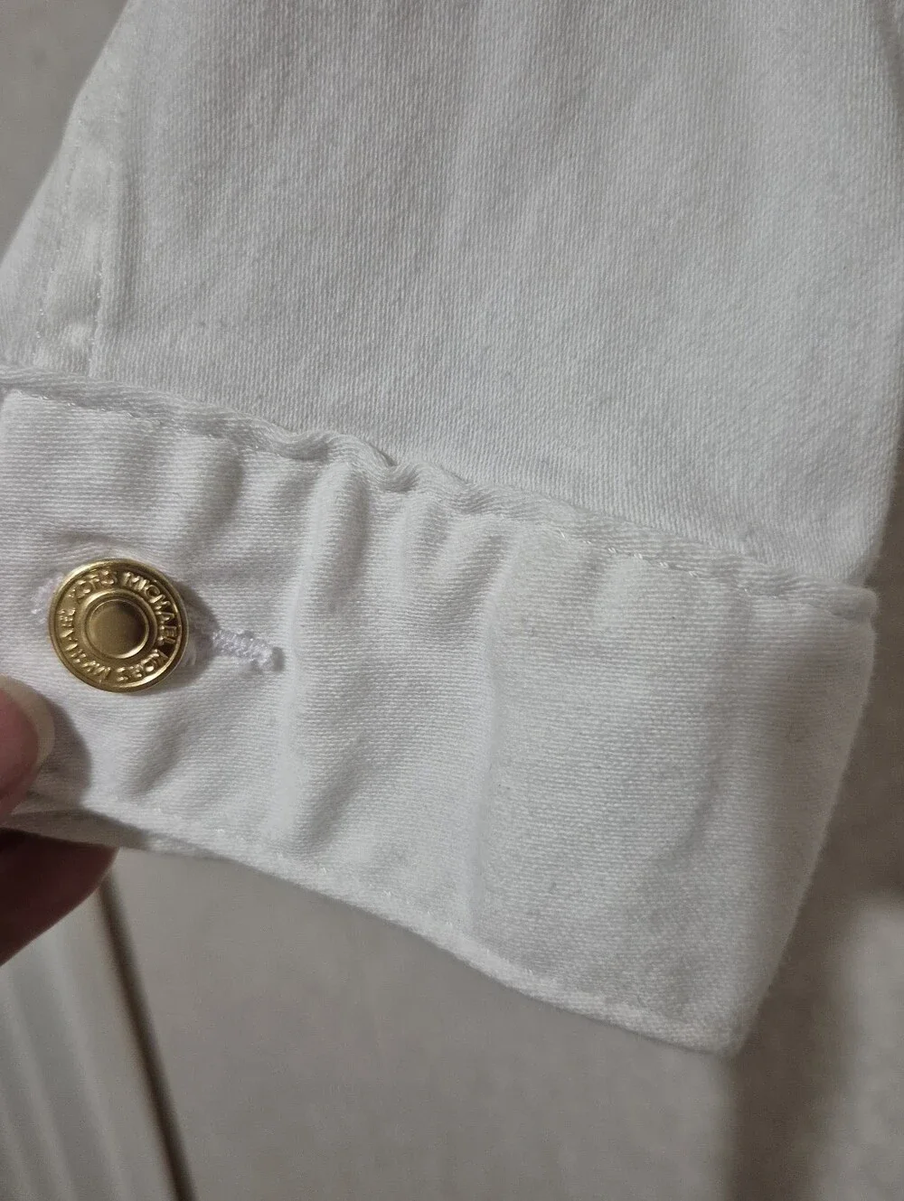 Michael Kors White Denim Button-Front Jacket..Size:2X. Vintage..Y2K